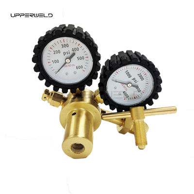 Regulatore di azoto in ottone 0-600PSI CGA580 Manometro di pressione del gas di connessione di ingresso per la depurazione HVAC