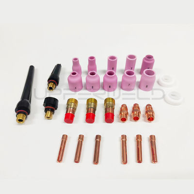 WP-17/18/26 Torcia di saldatura di ottone e plastica 12pcs TIG Back Cap Kit 57Y02 57Y03 57Y04