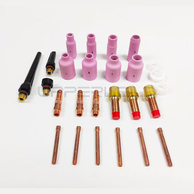Collette di lunga durata corpo ugello di alluminio Stubby Kit di lenti a gas per TIG WP 17/18/26