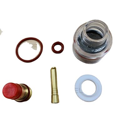 WP-9/20/25 Serie Superiore TIG Saldatura Torcia Lenti a gas 10 Glass Pyre Cup Kit per grande Kit