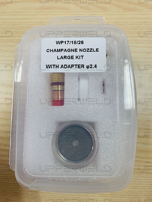 WP-9/20/25 Serie Superiore TIG Saldatura Torcia Lenti a gas 10 Glass Pyre Cup Kit per grande Kit