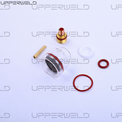 Torcia di saldatura TIG Lenti a gas stubby 12 Coppa di vetro di Pyre Kit di ugello trasparente per WP-17/18/26