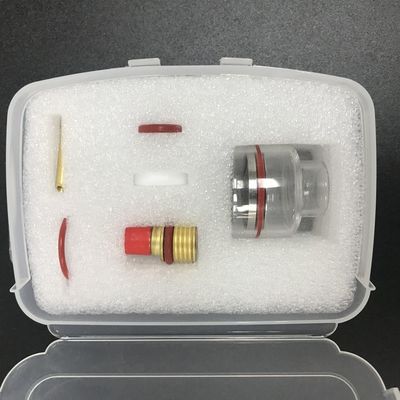 WP9/20 2.4mm TIG Saldatura Torcia Stubby Lenti a gas Kit di vetro per Wp17/18/26 Tig Torcia 2kg
