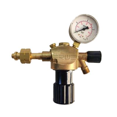 Regolatore monocolore di CO2/argon nero e giallo per la regolazione standard della pressione dei gas
