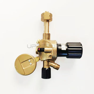 Regolatore monocolore di CO2/argon nero e giallo per la regolazione standard della pressione dei gas