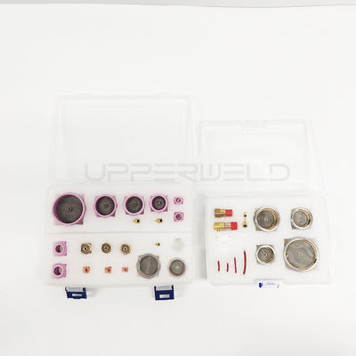 OBM personalizzato WP-17/18/26 TIG accessori di torcia di saldatura Champagne Clear Nozzle Wedge Collet Gas Lens