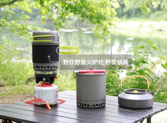 Pottine e pentole portatili da campeggio per cucinare con stufe a gas integrata durante i viaggi all'aperto