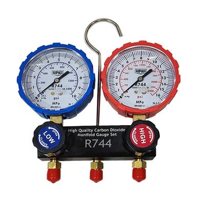 80cm Manifold Gauge Set per il filone superiore R744 condizionatore d'aria G1/4-19 OBM personalizzato
