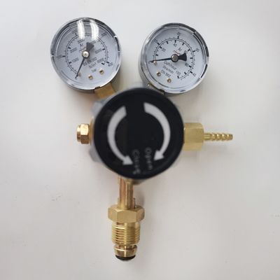 ODM Supported British Style Argon Gas Regulator Dual Co2 Flowmeter per saldatura ad alta pressione Mig Tig