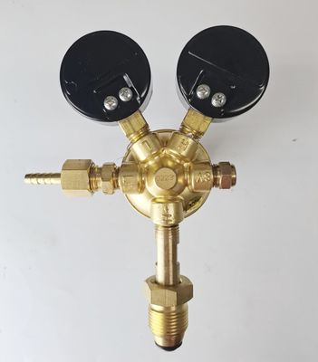 ODM Supported British Style Argon Gas Regulator Dual Co2 Flowmeter per saldatura ad alta pressione Mig Tig