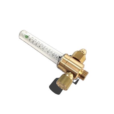 Regulatore di azoto in ottone con connessione di ingresso di fiamma femminile da 1/4 di pollice