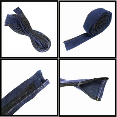 Protezione da saldatura Giacca in denim blu resistente al fuoco per copertura del cavo TIG Torcia di saldatura