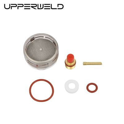 2.4mm TIG Consumabili di saldatura Kit di coppe di vetro Pyrex per WP9 20 Supporto ODM personalizzato