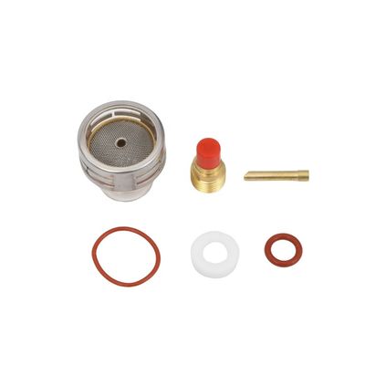 WP9 20 Torcia di saldatura Kit di coppe di vetro Pyrex 16 54NQCN 2.4MM Lente a gas Cuneo Collezione facile