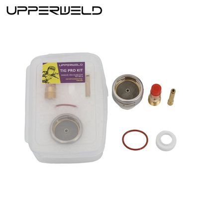 WP17 18 26 Tig Consumabili Torcia Lenti a gas Wedge Collect Pyrex Glass Cup Kit 0.05kg 2.4mm