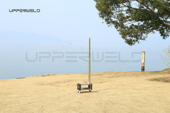 Stufa per riscaldamento esterno Stufa pieghevole a carbone di legno portatile in acciaio inossidabile 304 per campeggio