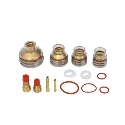 OEM Customized TIG Accessori Gas Lens Wedge Collect e Ceramica Tig Saldatura Coppa Set