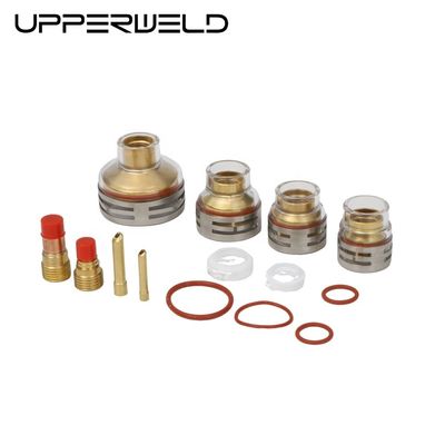 OEM Customized TIG Accessori Gas Lens Wedge Collect e Ceramica Tig Saldatura Coppa Set