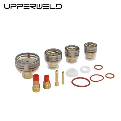 OEM Customized TIG Accessori Gas Lens Wedge Collect e Ceramica Tig Saldatura Coppa Set