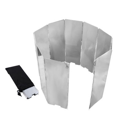 Parabrezza in alluminio Stufa da campeggio Parabrezza con sacchetto da trasporto Bruciatore di butano leggero 290g