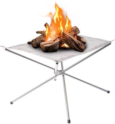 Fuoco a tavola Bio Fuoco Collapsible Steel Mesh Camino per campeggio Cortile e giardino