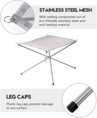 Fuoco a tavola Bio Fuoco Collapsible Steel Mesh Camino per campeggio Cortile e giardino