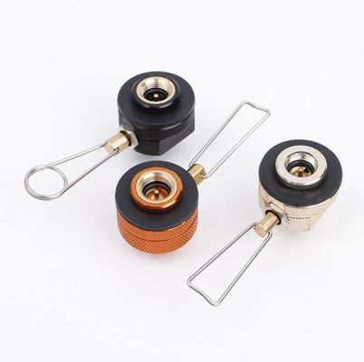 Supporto personalizzato OBM Nero Arancio Camper Stufa Bruciatori Serbatoio di propano Riempimento adattatore