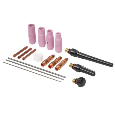 Kit di saldatura in vetro WP17 18 26 10N in ceramica per la torcia dei consumabili di saldatura in vetro