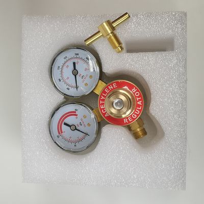 Regulatore di acetilene per saldatura Gas Gauge riduttore di pressione a doppio stadio per kit di saldatura