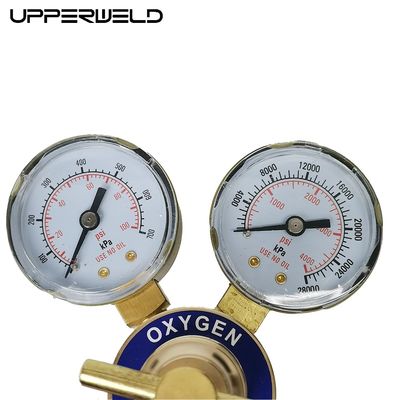 Regulatore di ossigeno professionale per taglio e saldatura riduttore di pressione a doppio manometro