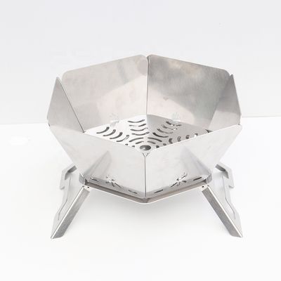Stufa da fuoco portatile a carbone da ardere con design pieghevole superiore 570mm*570mm*300cm