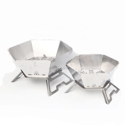 Stufa da fuoco portatile a carbone da ardere con design pieghevole superiore 570mm*570mm*300cm