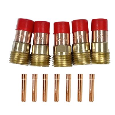 Consumi di saldatura per le torce TIG 17GL116 Lenti a gas 10N23S e 10N25S
