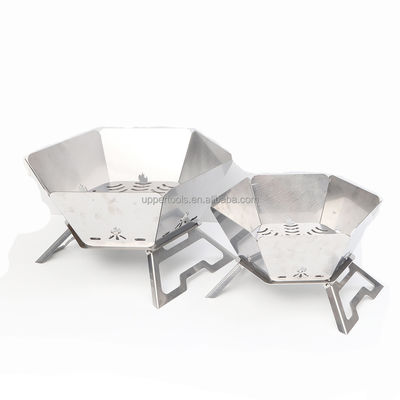 Fuori Campeggio Fuoco Pit BBQ Fuoco da campo a carbone con finitura resistente agli graffi