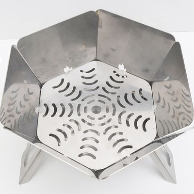 Fuori Campeggio Fuoco Pit BBQ Fuoco da campo a carbone con finitura resistente agli graffi