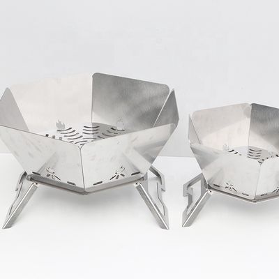 Fuori Campeggio Fuoco Pit BBQ Fuoco da campo a carbone con finitura resistente agli graffi