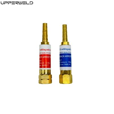 Arrestatore flashback per regolatore di pressione ad alta temperatura di ossigeno-carburante di ossigeno-acetilene