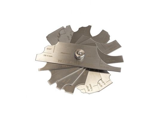 Scalatore di saldatura in acciaio inossidabile MG-11 per la misurazione accurata dell'altezza della perla e dell'intervallo di cucitura