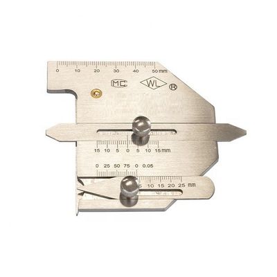 Scalatore di saldatura in acciaio inossidabile MG-11 per la misurazione accurata dell'altezza della perla e dell'intervallo di cucitura