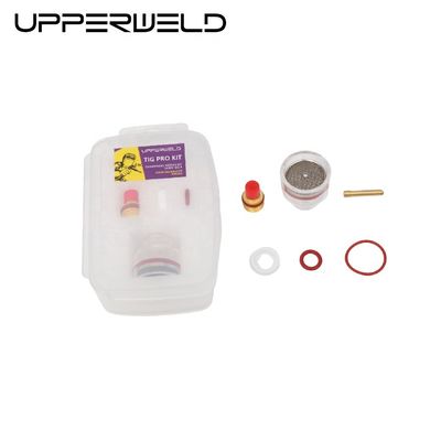 Superiore 24 53NQCN WP9 20 2,4 mm TIG Consumabili per saldature Kit di coppe di vetro Pyrex per saldatura