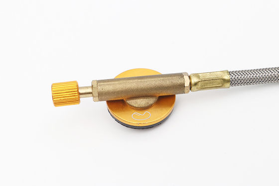 Tubo di adattamento del gas in acciaio inossidabile per BBQ Fire Starter Camping Stove Valvola di riempimento del gas