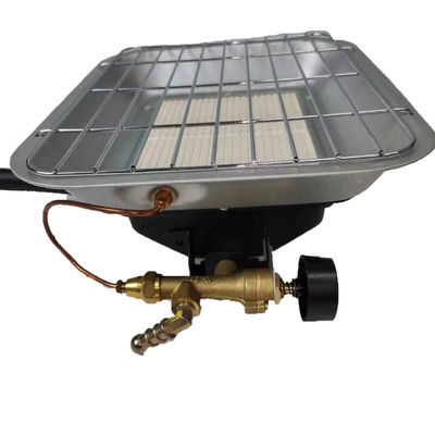 Caldaio per patio regolabile per dispositivo di sicurezza e riscaldatore esterno in argento