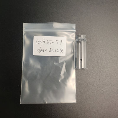 Diametro di ugello in vetro trasparente 11 mm UPPERWELD 10NQ47-7 per accessori per torce di saldatura Tig