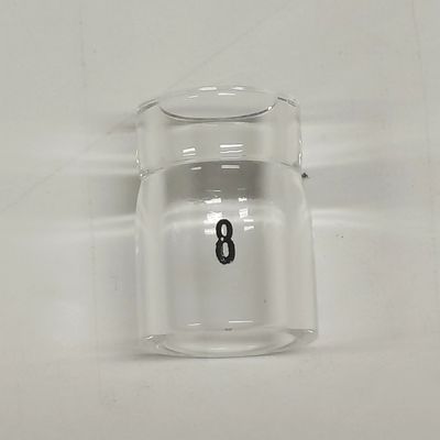 UPPERWELD 53NQ61S-8 Nozzolo di vetro trasparente Tig accessorio torcia per una migliore copertura del gas