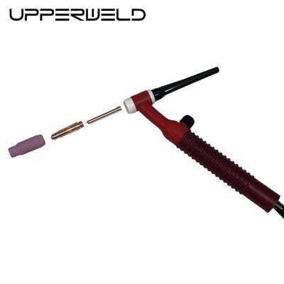 Torcia di saldatura professionale UPPERWELD WP26FV TIG con lunghezza del cavo di 8 m e tipo di gas Tig