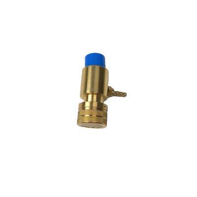 1-20 denti filo sinistro Superiore di ottone solido Valvola del serbatoio di regolazione dell'ossigeno N.W. 223.6g