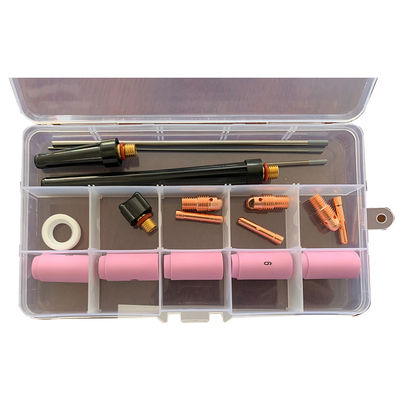 Saldatura Torcia Lenti a gas Wedge Collect Kit ugello ceramico per consumabili di saldatura Tig