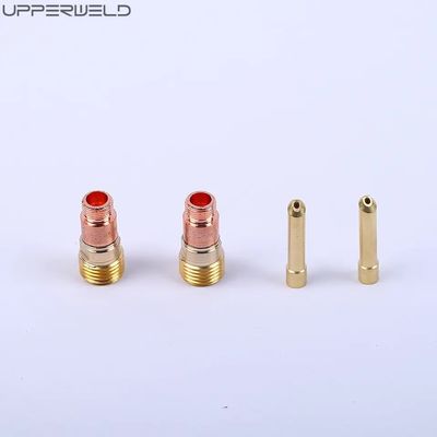 WP-17/18/26 2.4 TIG Saldatura Torcia Kit Lenti a Gas 1/16' 3/32' 1/8' Clear Nozzle Pyrex Cup Kit