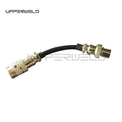Adattatori di filo HF da maschio a maschio a 5 pin neri personalizzati, spine di controllo per accessori di saldatura TIG