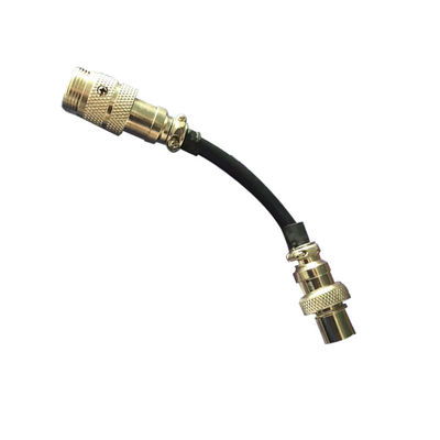 Adattatori di filo HF da maschio a maschio a 5 pin neri personalizzati, spine di controllo per accessori di saldatura TIG